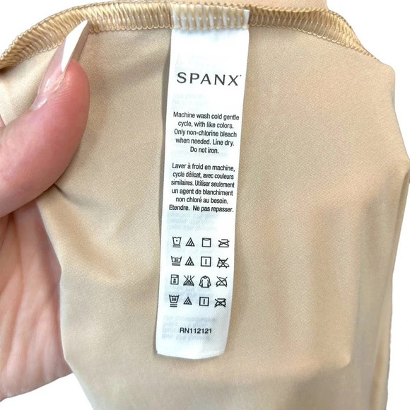 Spanx Shaping One Piece Romper Undergarment Shaper Bodysuit Nude Plus Size 3X - Picture 6 of 7
